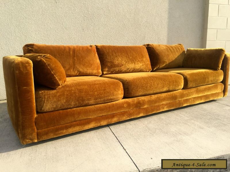 70s style leather sofa