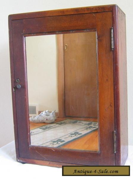 Vintage Medicine Bathroom Cabinet Apothecary Mirror Wood Wall