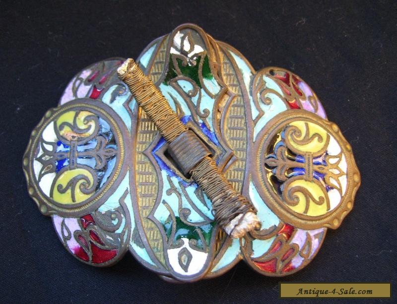 Antique Russian Gilt Silver & Enamel Belt Buckle A/F. for Sale in Australia