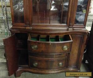 Item VINTAGE, MAHOGANY WOOD & GLASS, DUNCAN PHYFE STYLE, CHINA CABINET / HUTCH for Sale