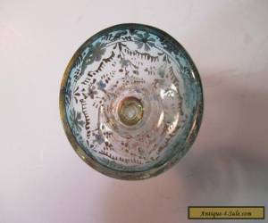 Item ANTIQUE BOHEMIAN GLASS CORDIAL - DIMINUTIVE ENAMLED SHADED GLASS for Sale