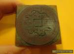 IMPORTANT Antique Chinese Seal Printer Block Dragons OLD Wax Woodblock RARE Wood for Sale