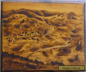 Item  Vintage Wooden Box depicting Altglashutten Black Forest Germany for Sale