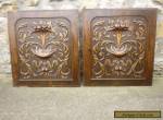 pair of antique french carved wood panels for Sale