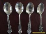Four Different Sterling Silver Tea Spoons for Sale