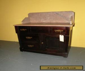 Item Antique Eastlake Style Marble Top Bedroom Washstand Dresser Table for Sale