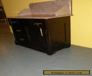Item Antique Eastlake Style Marble Top Bedroom Washstand Dresser Table for Sale