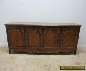 Item Vintage Thomasville Country French Carved Long Server Sideboard buffet Cabinet for Sale