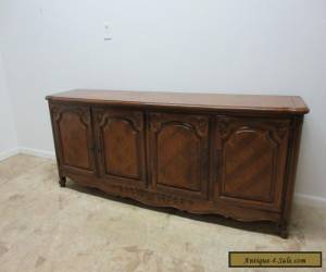 Item Vintage Thomasville Country French Carved Long Server Sideboard buffet Cabinet for Sale