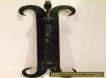 Antique blacksmith hand forged wrought iron twist rams horn DOOR KNOCKER  11 in" for Sale