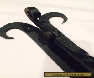 Item Antique blacksmith hand forged wrought iron twist rams horn DOOR KNOCKER  11 in" for Sale