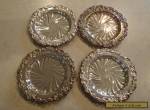 Wallace Baroque Silverplate Coaster Set of 4 743 for Sale