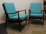 Pair of Matching Mid Century Danish Modern Walnut Lounge Chairs-Very Cool!!! for Sale