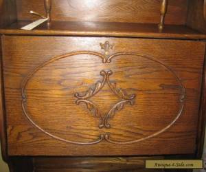 Item Antique Ladies Oak Drop Front Desk Larkin Style EC for Sale