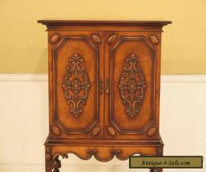 Item F39874: Vintage 1920 s Carved 2 Door Walnut Bar Cabinet for Sale