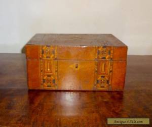 Item ANTIQUE TUNBRIDGE WARE WOODEN BOX, 10.5" x 6", VICTORIAN, VINTAGE for Sale