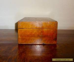 Item ANTIQUE TUNBRIDGE WARE WOODEN BOX, 10.5" x 6", VICTORIAN, VINTAGE for Sale