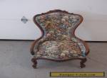 Vintage French Provincial Parlor CHAIR Carved Walnut Beautiful for Sale