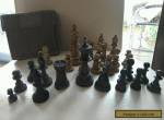 ANTIQUE WOODEN CHESS SET for Sale