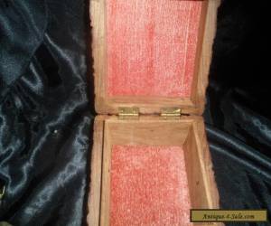 Item Vintage  Hand Carved Wood Box for Sale