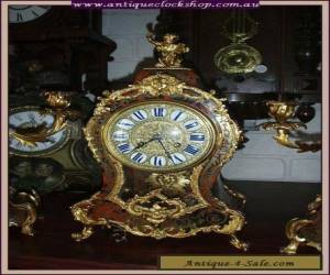 Item TOP QUALITY FRENCH BOULLE CLOCK/CANDELABRA SET Ca 1870 for Sale