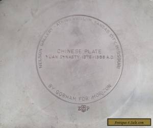 Item Gorham Silver Plated 9 inch Chinese Plate for Sale