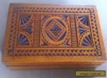 ANTIQUE / VINTAGE WOODEN BOX WITH BEAUTIFUL CARVED DETAIL ALL AROUND IT. for Sale