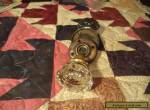 Two Nice Old Vintage Architectural Glass Door Handles Knobs for Sale
