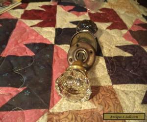 Item Two Nice Old Vintage Architectural Glass Door Handles Knobs for Sale