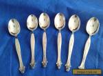 Vintage Set of 6 Silver 800 Spoons Marked 800 *77 PA - 7cm(4")long-Weigh 46.25gr for Sale