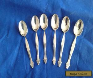 Item Vintage Set of 6 Silver 800 Spoons Marked 800 *77 PA - 7cm(4")long-Weigh 46.25gr for Sale