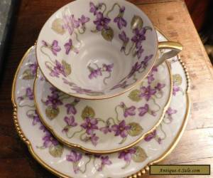 Item MITTERTEICH BAVARIA TRIO VIOLETS with GOLD TRIM for Sale