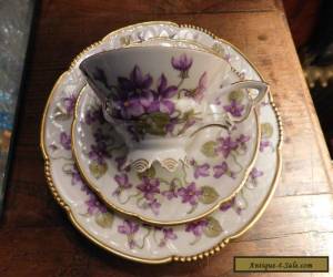 Item MITTERTEICH BAVARIA TRIO VIOLETS with GOLD TRIM for Sale