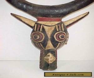 Item African Water Buffalo Mask Bwa Burkina Faso Vintage State Department for Sale