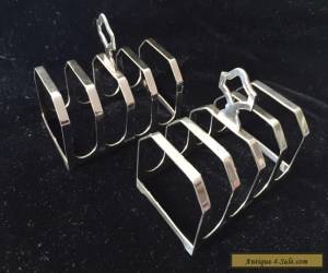 Item sterling silver pair of toast racks for Sale