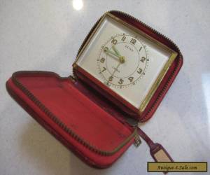 Item Fascinating Novelty Old Vintage "Suitcase"Travel Alarm Clock,  Germany for Sale