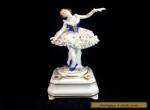 Dresden Volkstedt Music Box Figurine Lady Ballerina Dancer Porcelain Lace for Sale