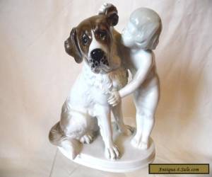 Item 1930s ROSENTHAL GERMANY FIGURINE "THE SECRET" #1259 MAX FRITZ BOY WITH DOG for Sale