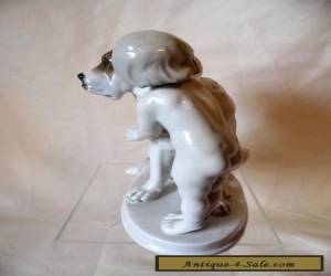 Item 1930s ROSENTHAL GERMANY FIGURINE "THE SECRET" #1259 MAX FRITZ BOY WITH DOG for Sale