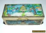 VINTAGE / ANTIQUE ORIENTAL CHINESE CLOISONNE / ENAMELLED BRASS BOX.  for Sale