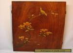 Japanese Meiji Period Shibayama Lacquer Decorated Paulownia Wood Panel for Sale