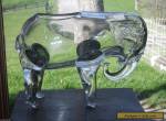 RARE Loetz Czech 1920's Bohemian Art Glass Blown Crystal Large ELEPHANT Vase for Sale