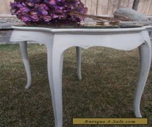 Item French style Mirror top end table side table bevelled mirror top for Sale