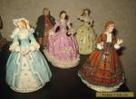 Set of 5 Godey's Fashions 1863 Sitzendorf porcelain girls for Sale