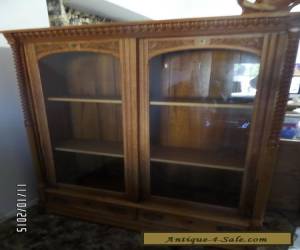 Item Antique Vintage Curio Cabinet - China Cabinet - Solid Oak Cabinet - 1800's for Sale