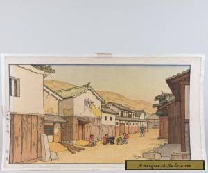 Item Toshi Yoshida Signed Japanese Woodblock Print - "Village in Harima"  for Sale