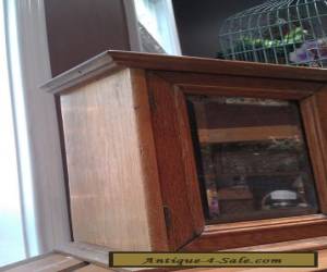 Item Antique Turn of the Century Golden Oak Medicine Cabinet for Sale