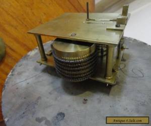 Item Antique railway working fusee clock for Sale