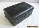 ANTIQUE LEATHER CLAD SMALL JEWELLERY BOX FOR RESTORATION for Sale