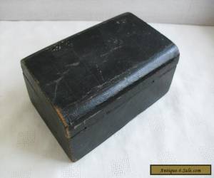 Item ANTIQUE LEATHER CLAD SMALL JEWELLERY BOX FOR RESTORATION for Sale